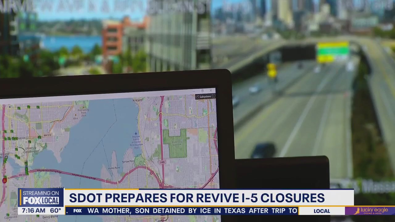 Seattle DOT prepares for revive I-5 closures