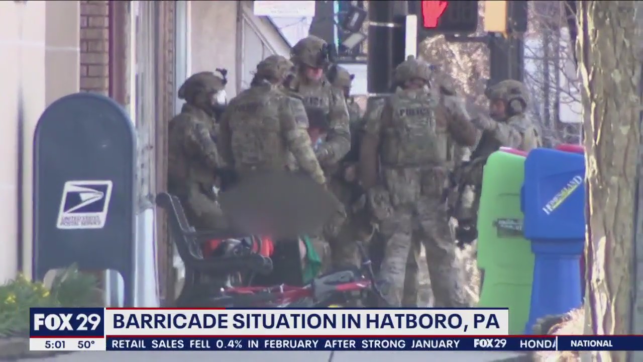 Suspect taken into custody after hours-long standoff in Hatboro, police ...