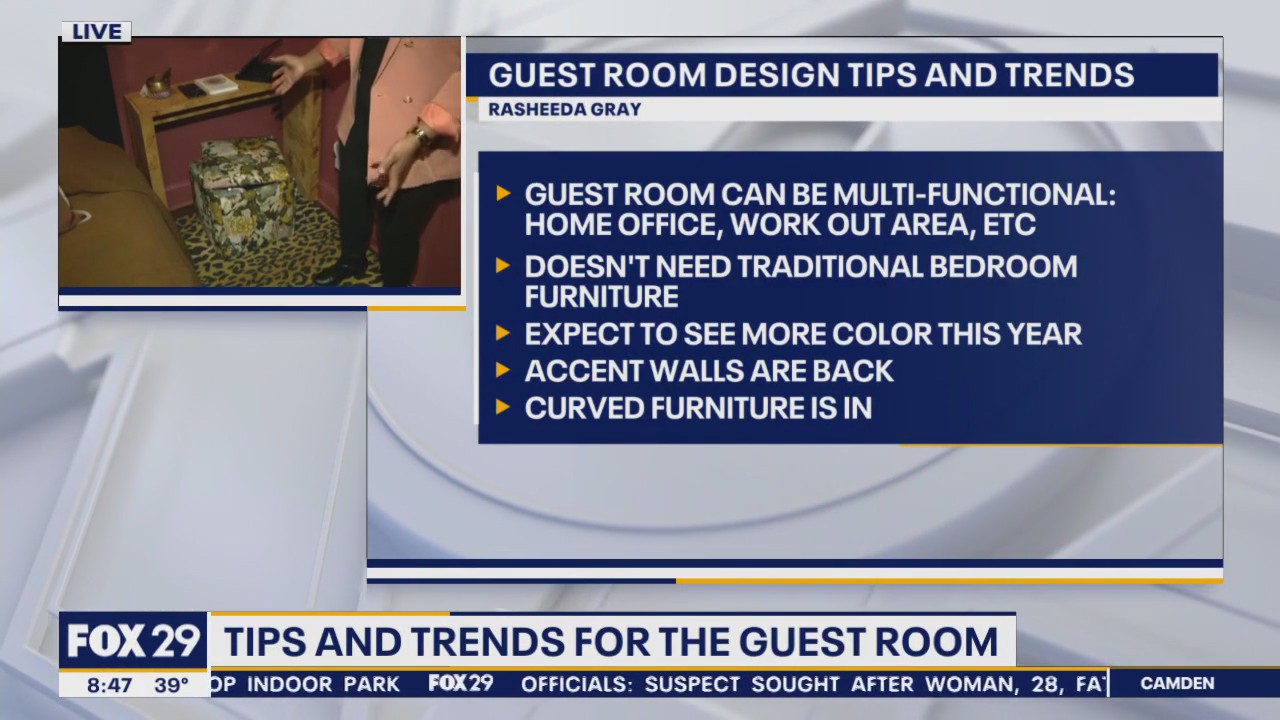 Spruce up your guest room with these multi-functional tips and trends