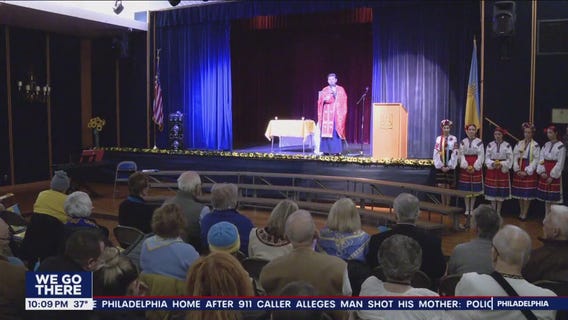 Vigil in Montgomery County marks one year of Russia's invasion of Ukraine