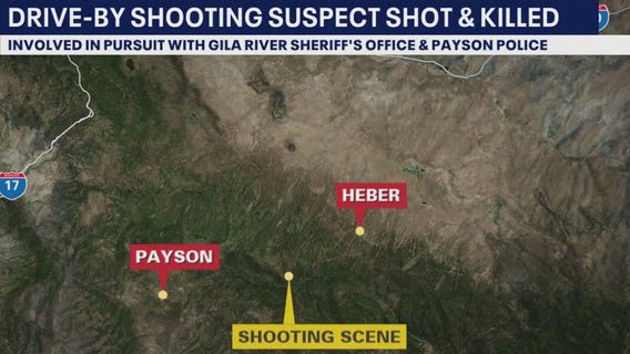 Phoenix suspect shot, killed by deputy outside Payson