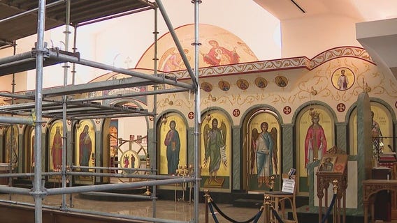 Greek iconographer finishes months-long project at Chandler church