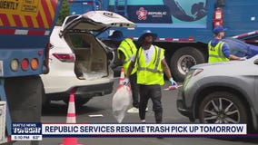 Republic Services resumes trash pick up Monday