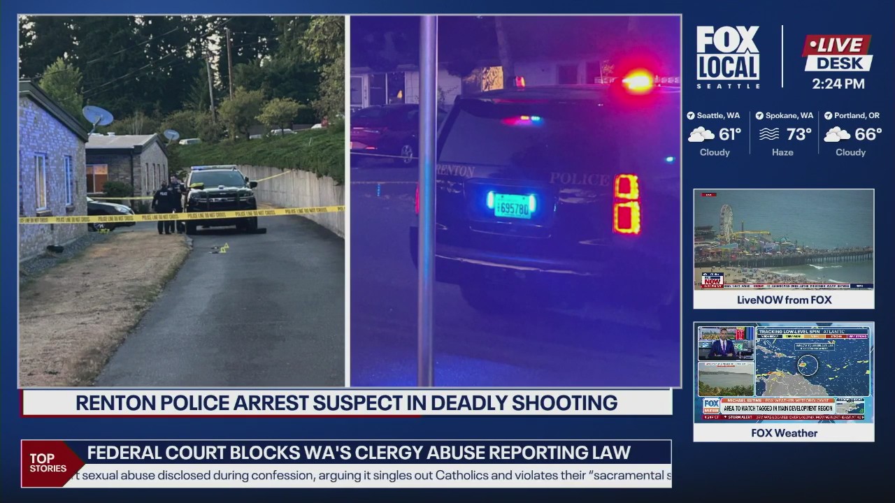 Renton triple homicide suspect in custody | FOX 13 Seattle