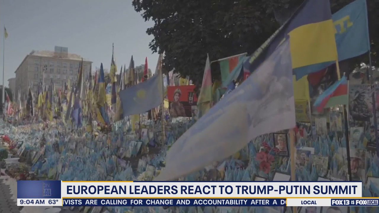 European leaders react to Trump-Putin summit ahead of Zelenskyy U.S. visit