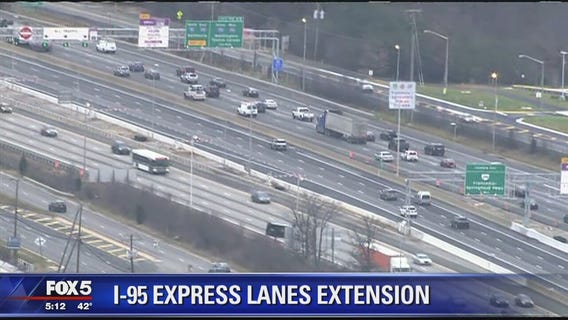 Interstate 95 express lanes extension coming to Virginia
