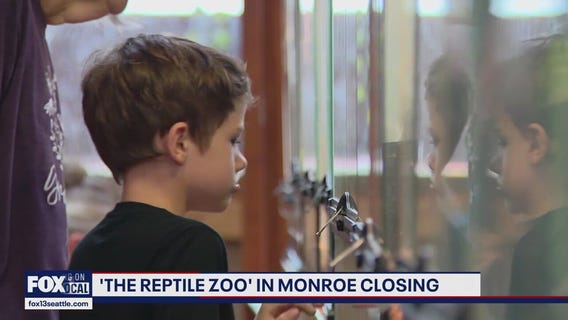 The Reptile Zoo in Monroe, WA is closing its doors