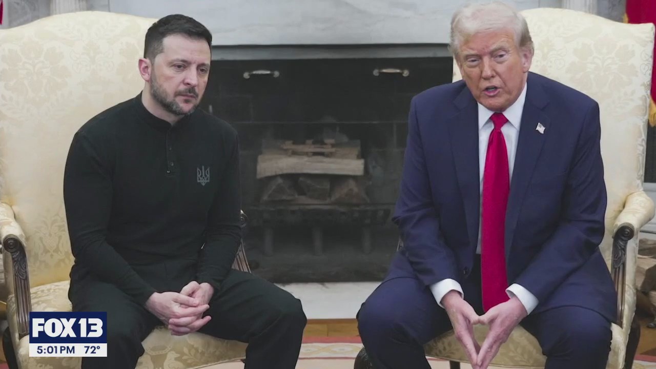 European leaders join Trump, Zelenskyy at White House for Ukraine peace talks