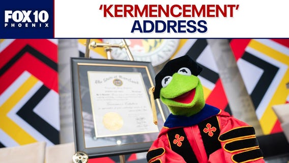 Kermit the Frog speaks to Maryland graduates