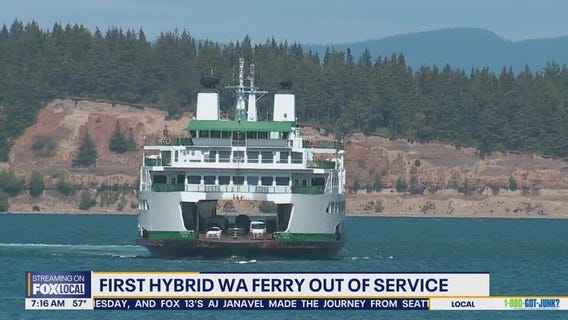 WA's first hybrid-electric ferry already out of service