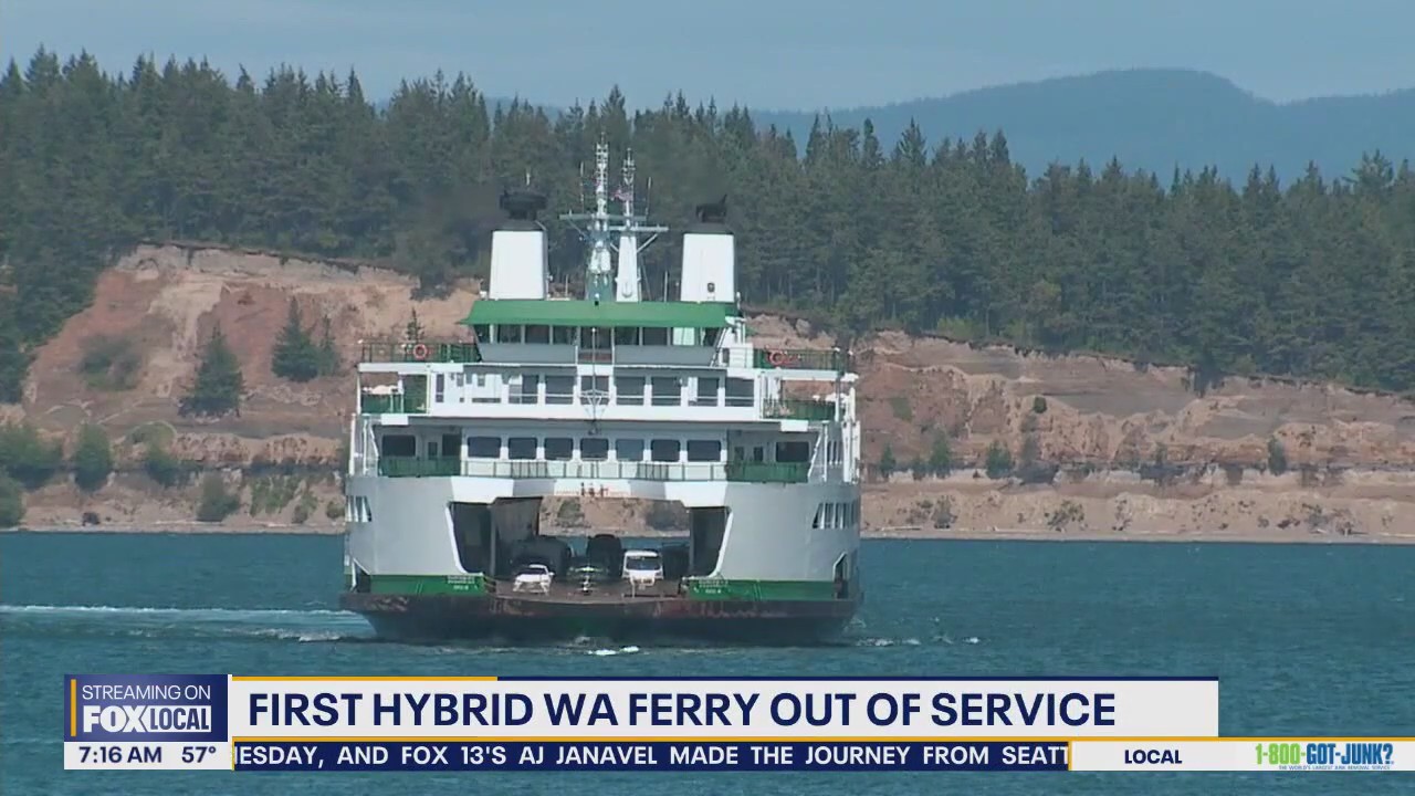 WA's first hybrid-electric ferry already out of service