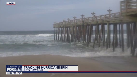 Hurricane Erin moves across Atlantic Ocean