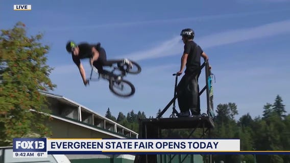 WA Evergreen State Fair opens today: Sneak peek of food, BMX stunts
