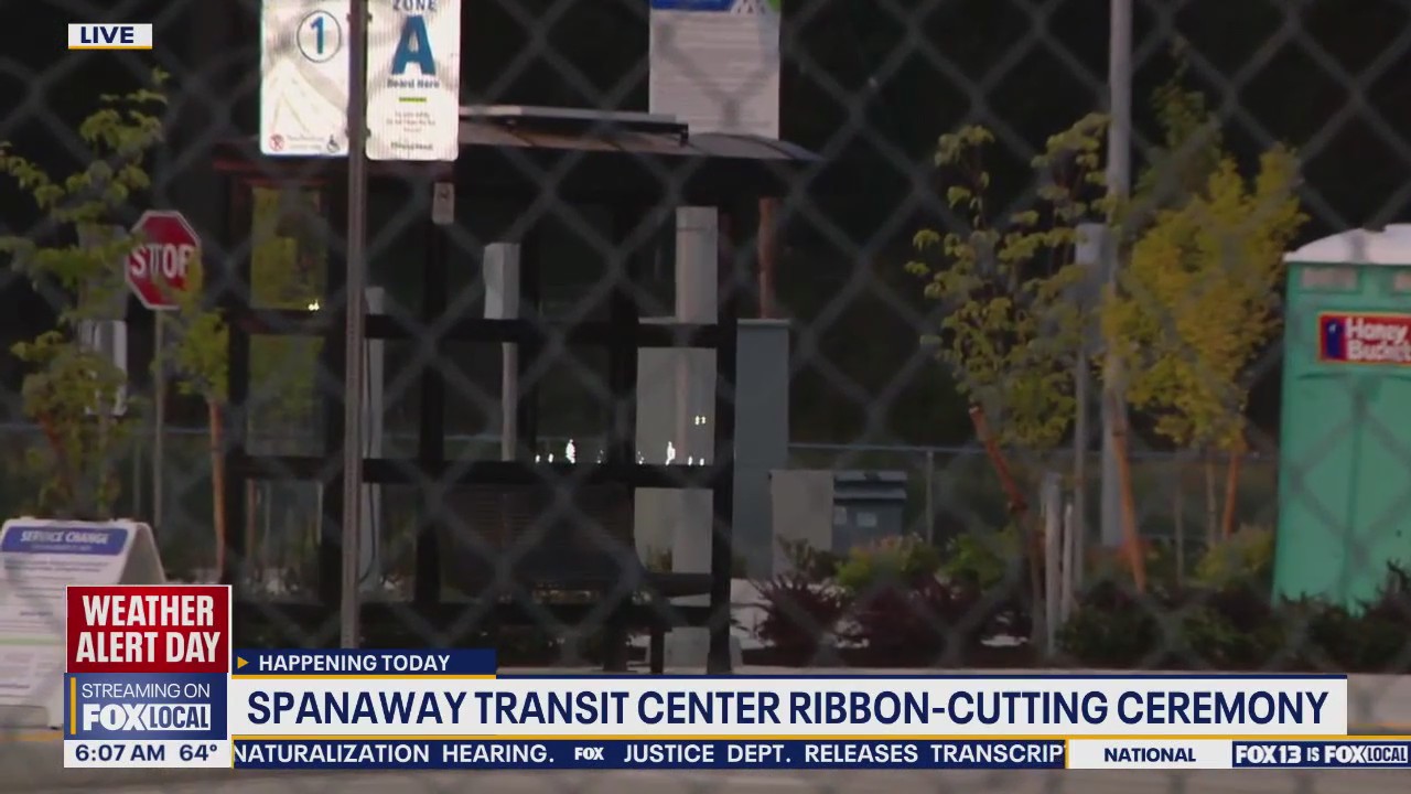 Transit center ribbon-cutting ceremony in Spanaway, WA