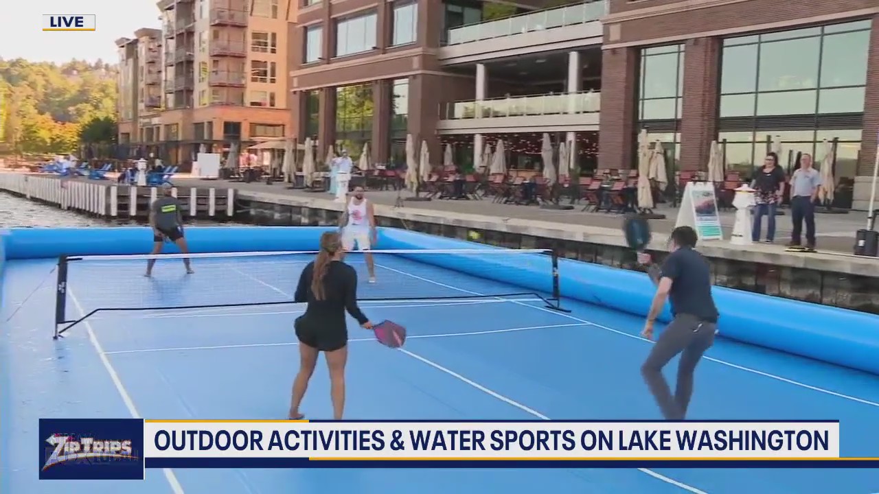 Zip Trips: Hyatt Regency in Renton opens new floating pickleball court
