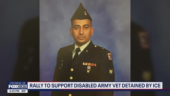 Hundreds rally to support disabled Army veteran detained by ICE in Tacoma