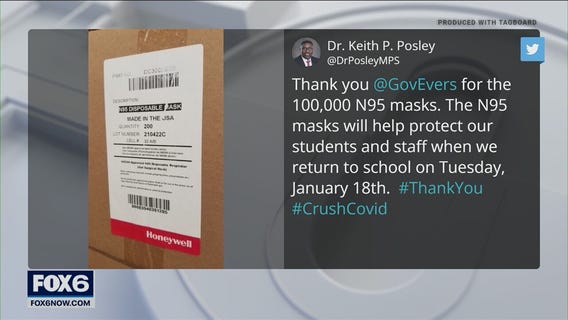 N95 masks for Milwaukee Public Schools
