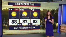 Seattle weather: Hot, dry conditions will stick around through Tuesday