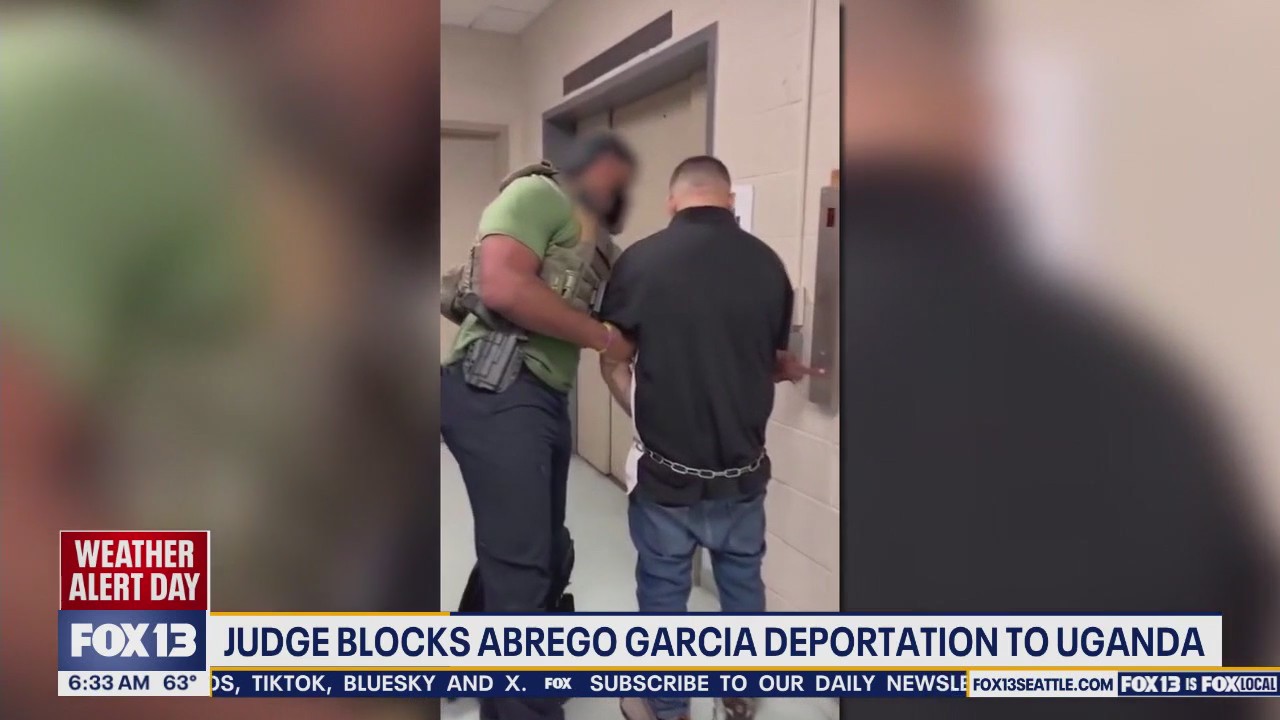 Kilmar Abrego Garcia taken into ICE custody, but judge blocks deportation to Uganda