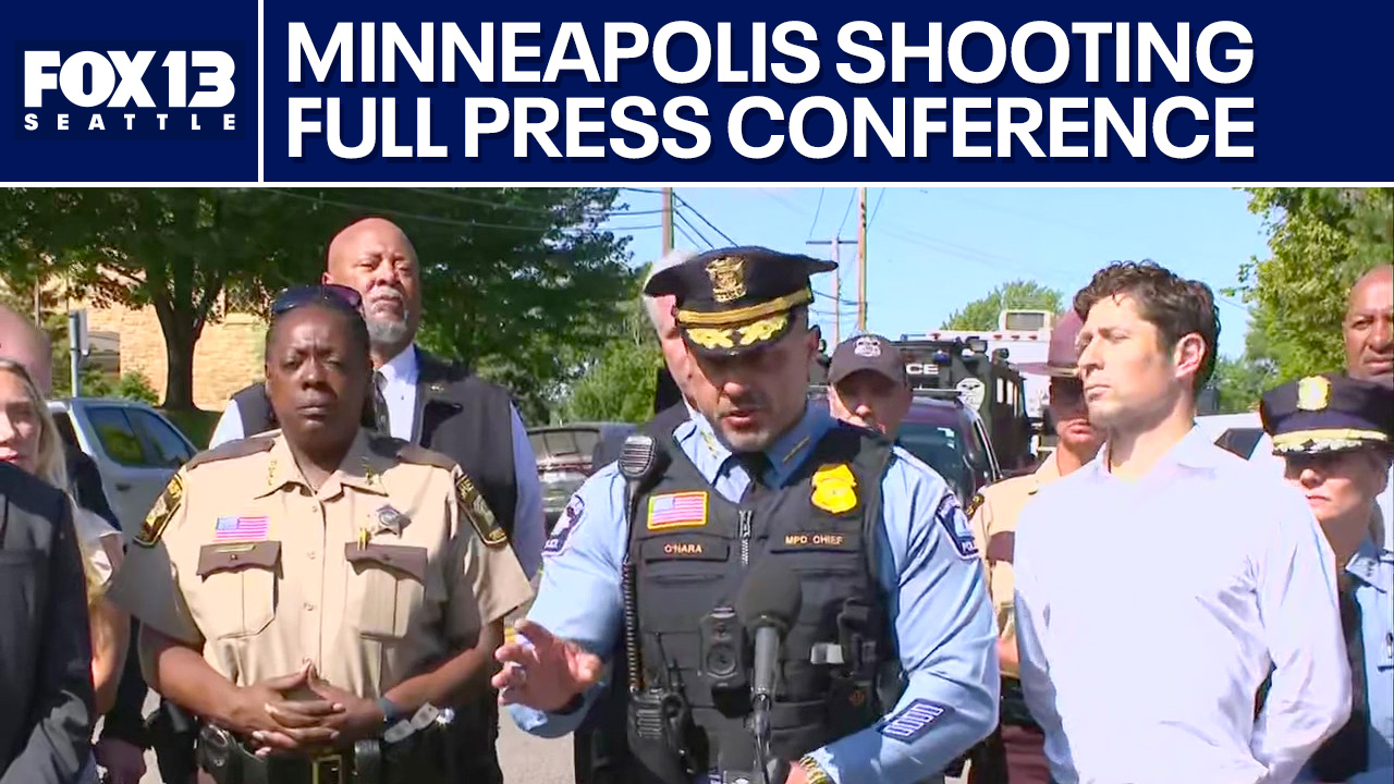 Minneapolis mayor, police hold press conference after deadly school shooting