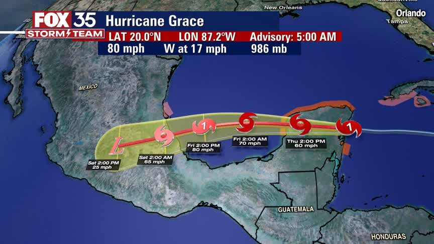 Tracking the Tropics: Grace approaching landfall; Henri to become hurricane