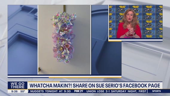 Whatcha Makin? Upcycled paint stick door hangings