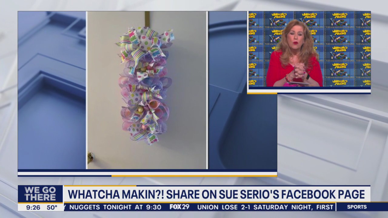 Whatcha Makin? Upcycled paint stick door hangings