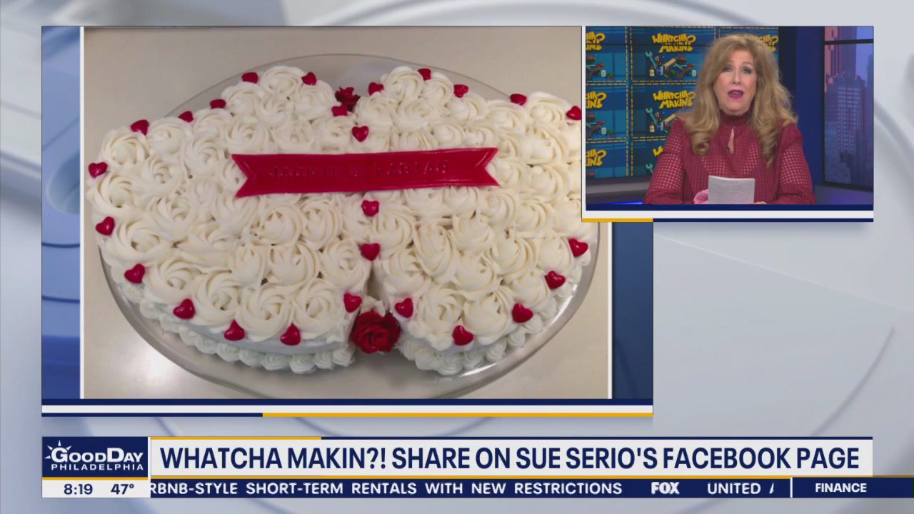 Whatcha Makin? Red velvet engagement cake