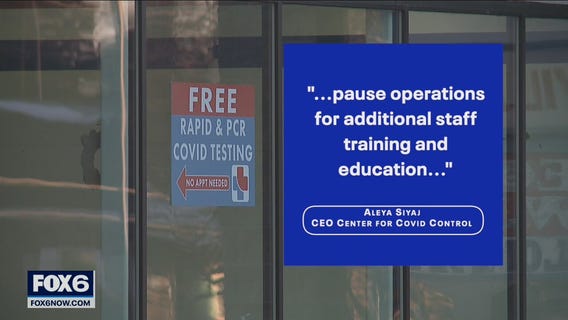 COVID test provider closes 1 week for staff training