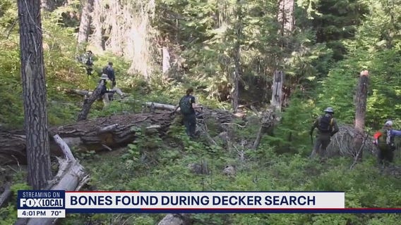Bones found during search for Travis Decker