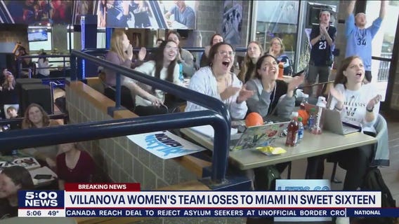 Villanova ladies cheered on by fans at Connelly Center watch party