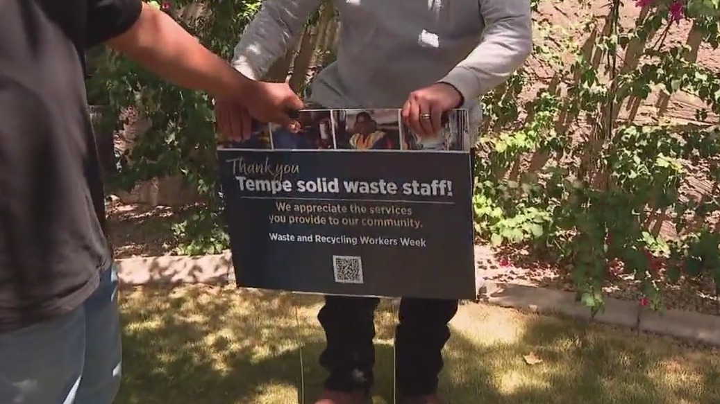 Tempe residents show appreciation for Waste & Recycling Workers
