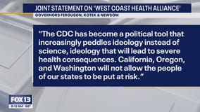West Coast US states form health alliance amid concerns over CDC credibility