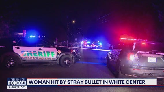 Woman hit by stray bullet in White Center, WA