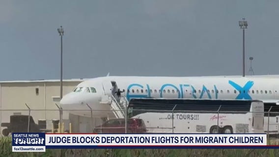 Federal judge blocks deportation flights for migrant children