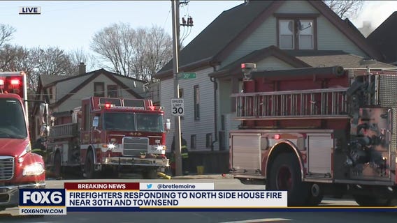 House fire near 29th and Townsend in Milwaukee