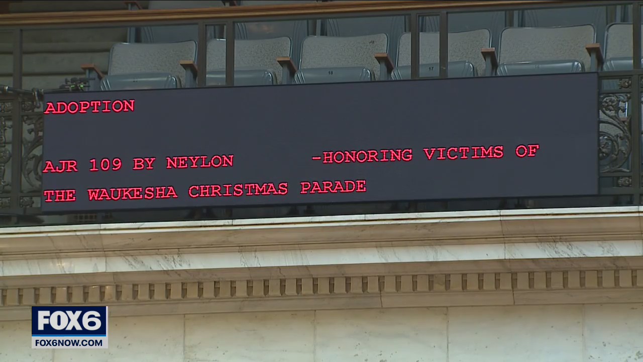 Waukesha Christmas Parade victims honored by Wisconsin Assembly