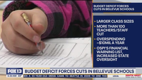 Budget deficit forces cuts in Bellevue, WA schools