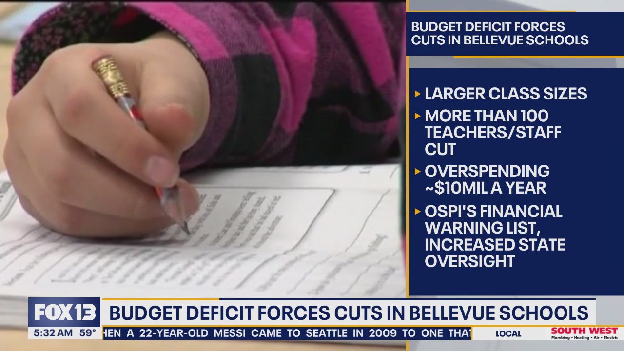 Budget deficit forces cuts in Bellevue, WA schools