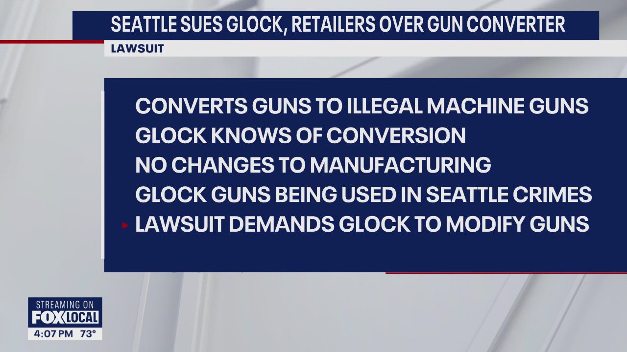 Seattle sues Glock, retailers over gun converter