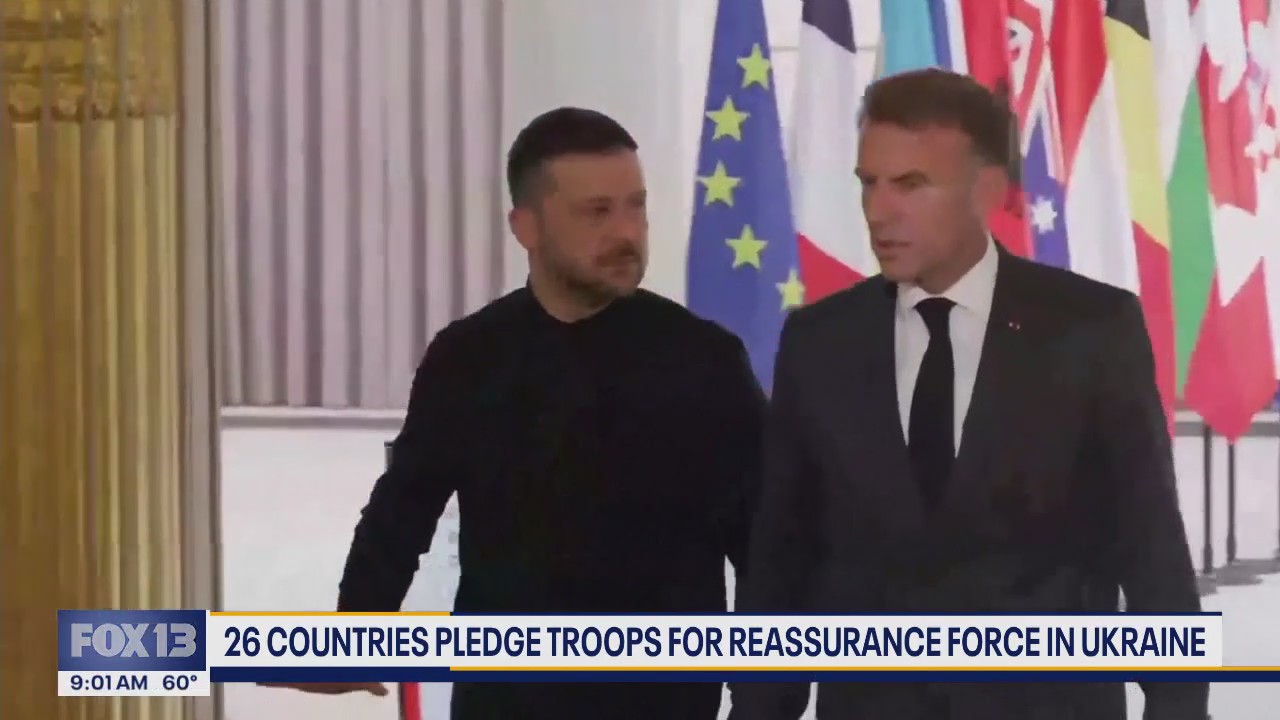 26 countries pledge troops for reassurance force in Ukraine