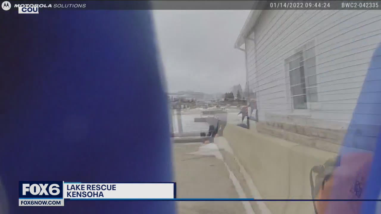 Kenosha lake rescue body camera video
