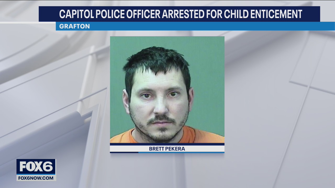 Grafton Capitol police officer child enticement allegations
