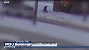 Milwaukee firefighters struck shoveling snow; driver also hit station