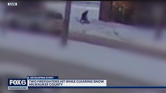 Milwaukee firefighters struck shoveling snow; driver also hit station