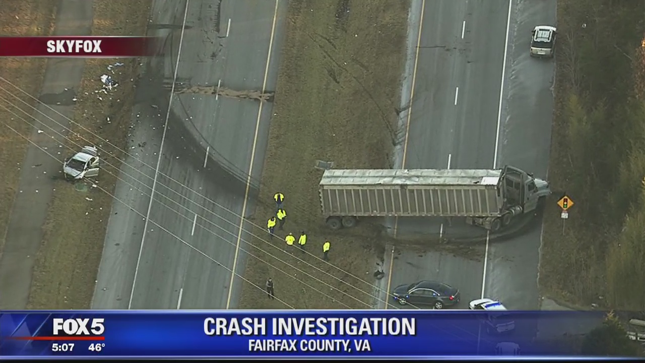 Tractor trailer involved in serious crash in Fairfax County