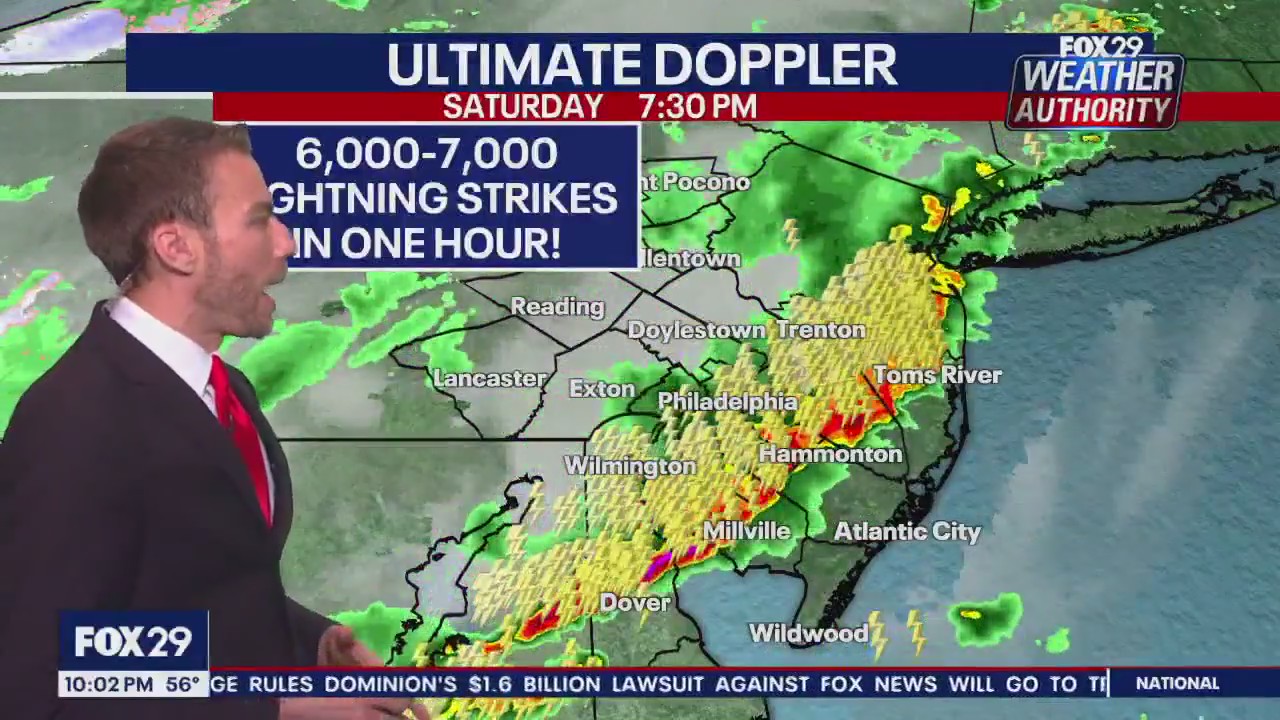 Delaware Valley severe storms dump heavy rain, hail and produce damaging winds