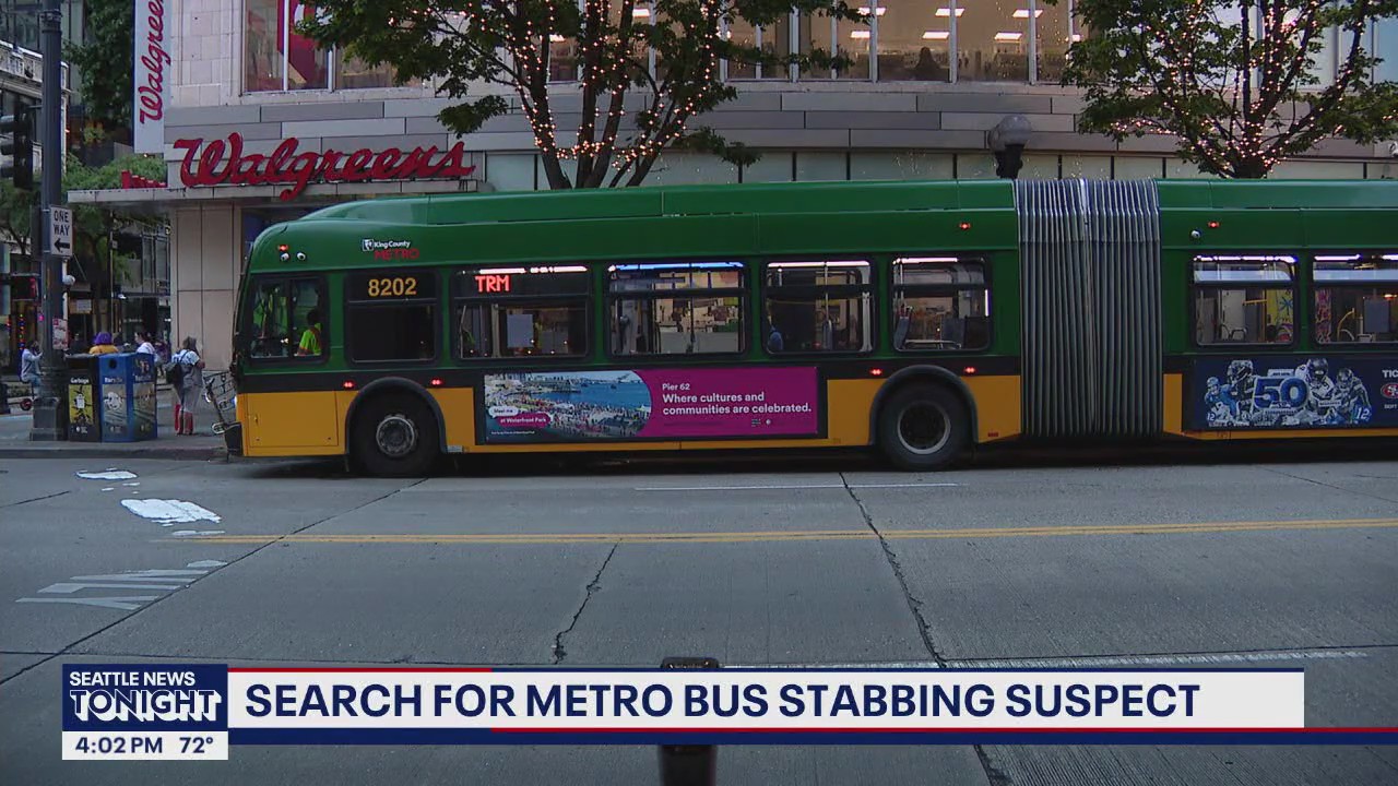 Detectives searching for Seattle metro bus stabbing suspect