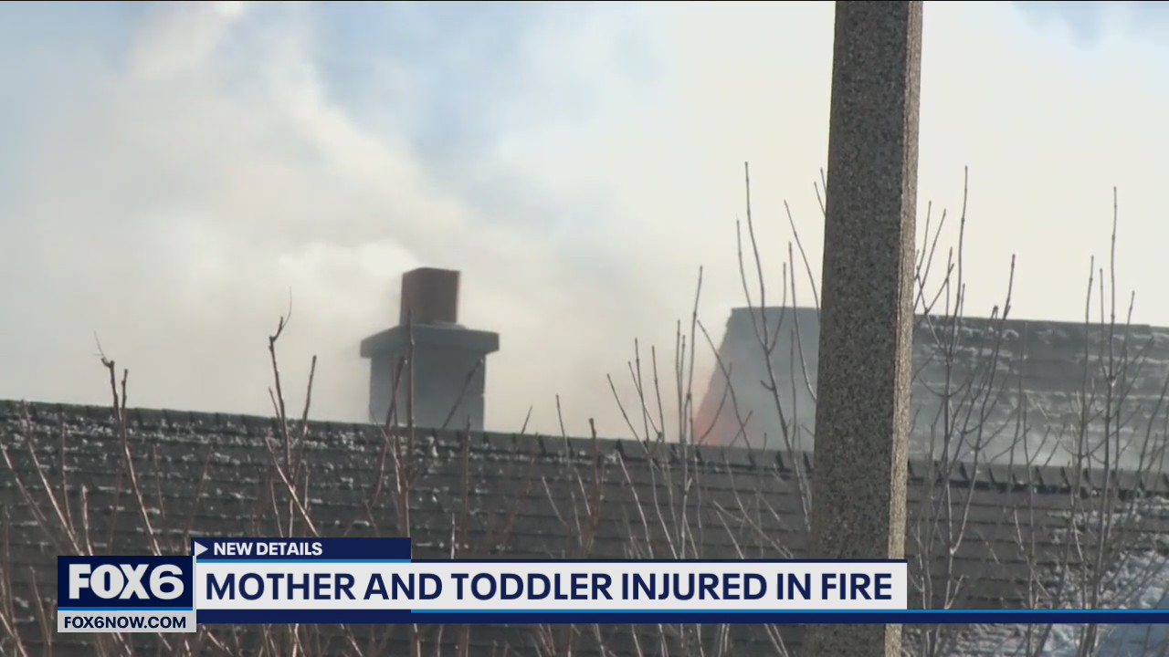 Milwaukee fire injures mother, toddler