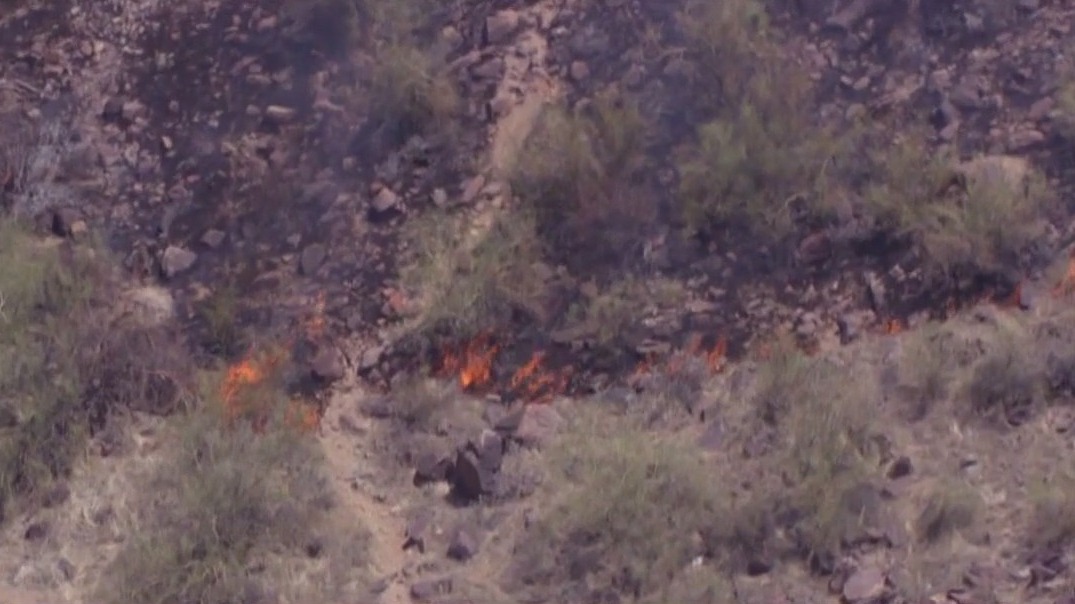 Crews put out brush fire on Shaw Butte Mountain